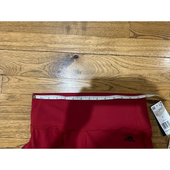Adidas Women’s Red Circuit Tight 2 Leggings Size L NWT! - Picture 9 of 11